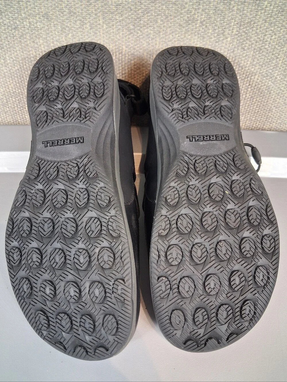 Merrell Mens Tideriser Luna Fisherman Leather Sandals Bungee Lace Black Size 10